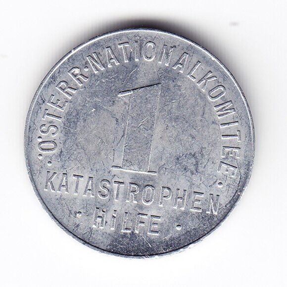 Austria Katastrophen Hilfe AluminumToken (b59) - Picture 2 of 2